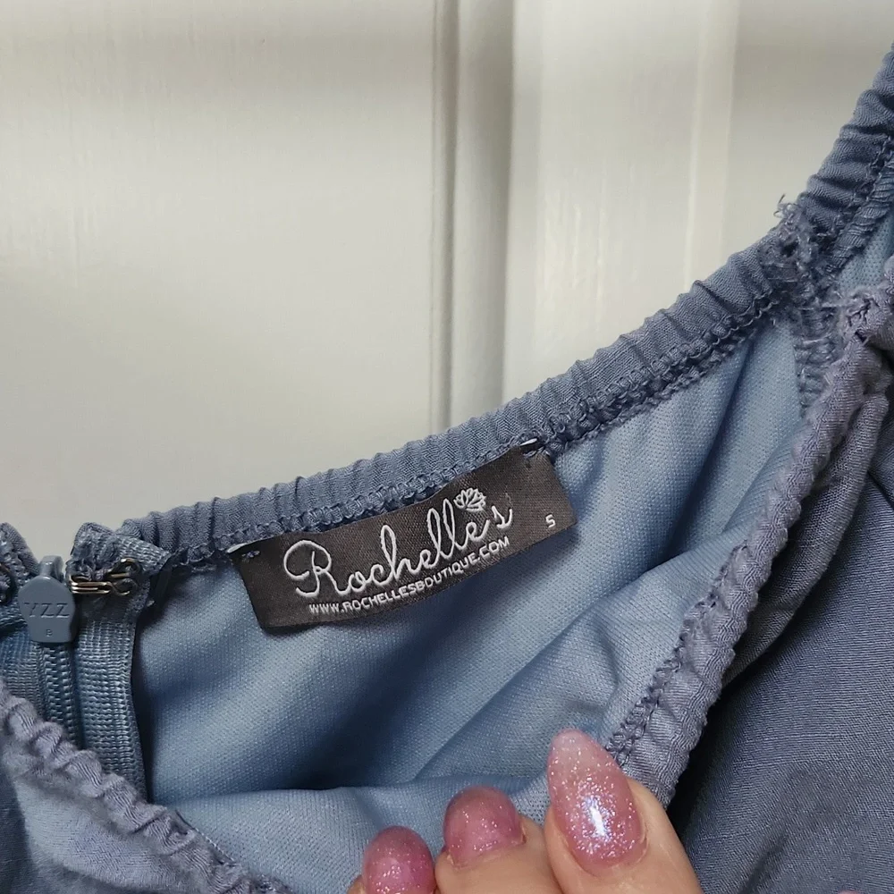 Rochelle's Size Small Blue Dress - Picture 4 of 4